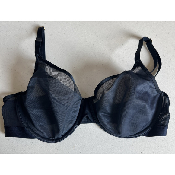 Soma Bra Womens 34D Unbelievable Lift Unlined Perfect Coverage Underwire navy - Picture 2 of 11